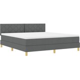  LED Box Spring Krevet Tamno siva 180 x 200 cm tkanina | shoptok.hr