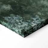  Slika - Retro Landscape Grove Trees and Pond in Patinated Shades of Green 30x20 Na talijanskom platnu | shoptok.hr