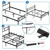 Hanah home Francuski krevet Akin, 160x88x200 cm, Crni | Eponuda.ba