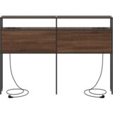  Skladišno uzglavlje Zidne Smeđi hrast 120 cm Konstruirano drvo | shoptok.hr