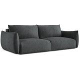 Makamii Temno siva raztegljiva sedežna garnitura iz šenilje 230 cm Leila – | Shoptok.si