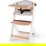Kinderkraft dječja stolica za hranjenje enock™ wood and white z blazino grey | shoptok.hr