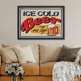 Wallity uramljena slika Ice Cold Beer On Tap, 35x45 cm | ePonuda.com