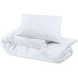 Set posteljine za poplun bijeli 155x220 cm lagana mikrovlakna | shoptok.hr