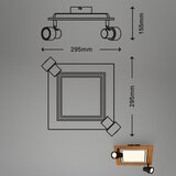 BRILO LED stropna svetiljka LED/12W/230V + 2xGU10/9W 3000K | Eponuda.com