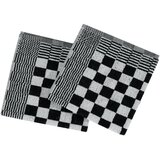  Set ručnika od 50 komada crno-bijeli pamučni | shoptok.hr