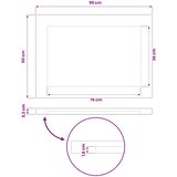  Pravokutni stolni vrh 90 x 50 x 3,2 cm Pravokutni | shoptok.hr