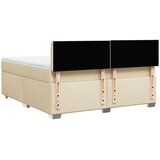  Krevet s oprugama i madracem krem 180x200 cm od tkanine | shoptok.hr