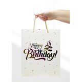 Kesa UKRASNA L 26x32x10 OP1723 HAPPY BIRTHDAY HOLOGRAM WY Cene
