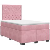  Boxspring krevet s madracem Ružičasta 120 x 200 cm Baršun | shoptok.hr