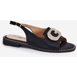 S. BARSKI Women's Sandals With Decorative Detail Black S.Barski | Shoptok.si