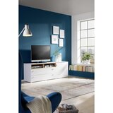 Hom`in NIZKA OMARICA bela, barve hrasta | Shoptok.si
