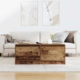 vidaXL Kavna mizica s predali starega lesa 100x100x40 cm | Shoptok.si