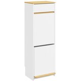 SoBuy Ozka kuhinjska omarica za smeti s pedalno odprtino, bela, 35x25x101,7 cm, FSB112-WN, (5000485469) Cene