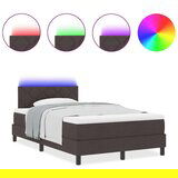 Box spring krevet Tamno smeđa 120 x 200 cm tkanina | shoptok.hr