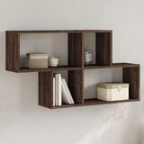 Maison Chic Stenska polica - Viseča Polica rjavi hrast 100x20x53 cm inženirski les, (21793970) | Shoptok.si