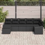  Set sofe 7 kom. Crna poliratan | shoptok.hr