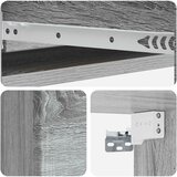 Stolna montirana na zid Siva sonoma 87,5 x 34,5 x 17 cm | shoptok.hr