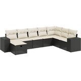  8-dijelni set vrtnih sofa od poliratana s jastucima crni Crna 83 x 62 x 69 cm | shoptok.hr