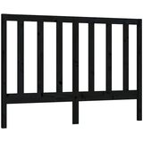  Uzglavlje za krevet crno 166 x 4 x 100 cm od masivne borovine | shoptok.hr