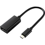 USB-C® / DisplayPort adapterski kabel USB-C® vtič\, DisplayPort vtičnica 0.14 m črna RF-4613070 USB-C®-Display kabel, (20417664)