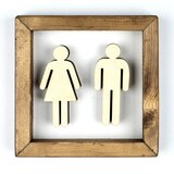 Wallity WC001 walnutwhite decorative wooden wall accessory | ePonuda.com