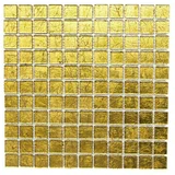 Uni Mozaik pločica (30 x 30 cm, Zlatne boje, Sjaj)