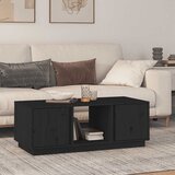  Stolić za kavu crni 110 x 50 x 40 cm od masivne borovine | shoptok.hr