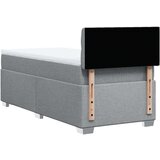 vidaXL Box spring postelja z vzmetnico svetlo siva 90x190 cm blago | Shoptok.si