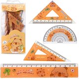  Set ravnila z motivom Kapibare - 4 elementi | Shoptok.si