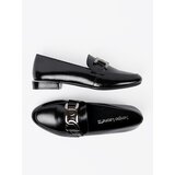 Sergio Leone Lacquered loafers with a decorative buckle by | ePonuda.com