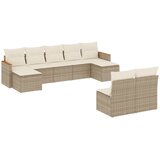  9-dijelni set vrtnih sofa s jastucima bež od poliratana | shoptok.hr