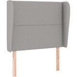  Uzglavlje s ušima svjetlosivo 103x23x118/128 cm od tkanine | shoptok.hr