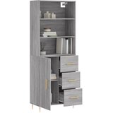  Visoka komoda siva sonome 69,5x34x180 cm od konstruiranog drva | shoptok.hr