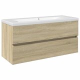 vidaXL 2-dijelni set kupaonskog namještaja od keramike i drva | shoptok.hr