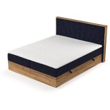 Maison de Rêve Temno modra/v naravni barvi boxspring postelja s prostorom za shranjevanje 180x200 cm Asahi – | Shoptok.si