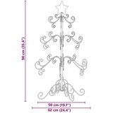 vidaXL Metalna božićna jelka Zlatno 90 cm Čelik s praškastim premazom | shoptok.hr