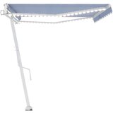  Automatska tenda sa senzorom LED 500 x 300 cm plavo-bijela | shoptok.hr