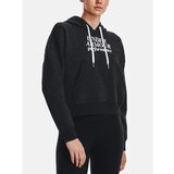 Under Armour Sweatshirt Essential Script Hoodie-BLK - Women Cene