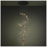 Eglo 390437 -led prigušiva luster na sajli dracera 40xLED/1,8W/230V crna/zlatna | Eponuda.com