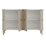 Hanah home Konzola Alfa 120 White Travertine Gold | Eponuda.com