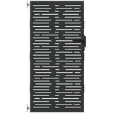  Vrtna vrata 85 x 175 cm Crna Može se zaključati | shoptok.hr