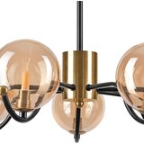  Luster na šipci GEORGIA 7xE14/5W/230V zlatna/zadimljeno bež | Eponuda.com