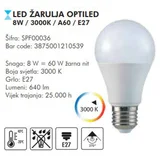 Sparx LED sijalica 8W/3000K A60 E27