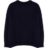 Trendyol Curve Navy Blue Crew Neck Soft Textured Knitwear Sweater | shoptok.hr