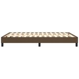  Okvir za krevet s oprugom tamnosmeđi 140 x 190 cm od tkanine | shoptok.hr