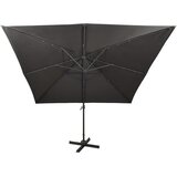  Konzolni vrtni suncobran sa stupom LED 300 cm antracit | Eponuda.ba