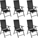  7-dijelni vrtni blagovaonski set aluminijski crni | shoptok.hr