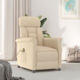 vidaXL Masažni stol Krem Mikrovlakna, (22094912) | Shoptok.si