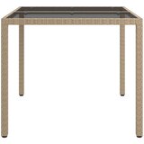  Stol za vrt Bež 90x90x75 cm Poli Rattan | shoptok.hr